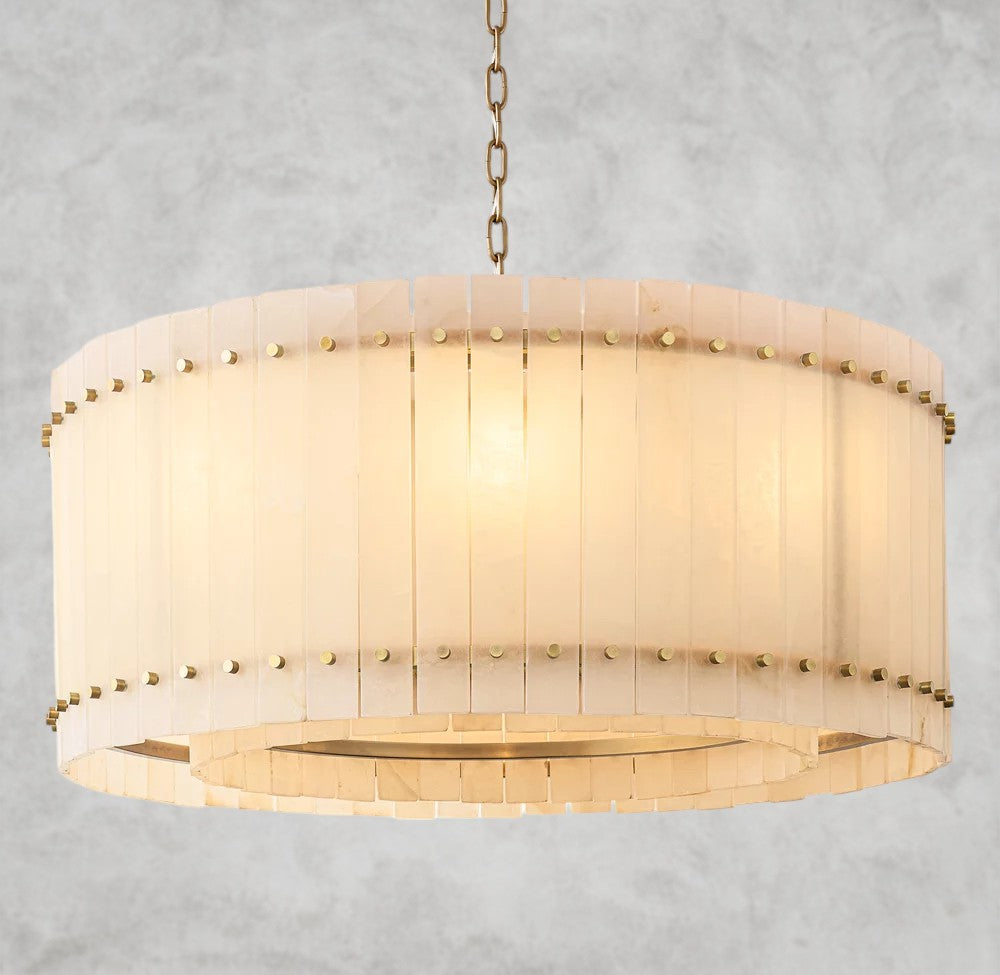 San Marco Alabaster Round Chandelier 22", 37", 48", 60"